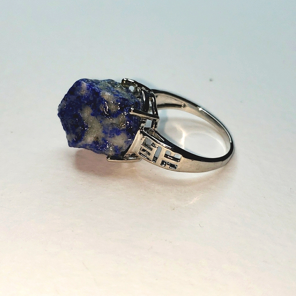 *Rough Natural Sodalite Statement Ring - image 2